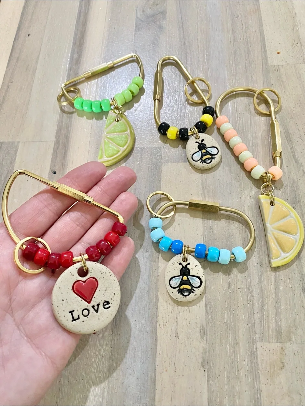 Summer Carabiner Bag Charm